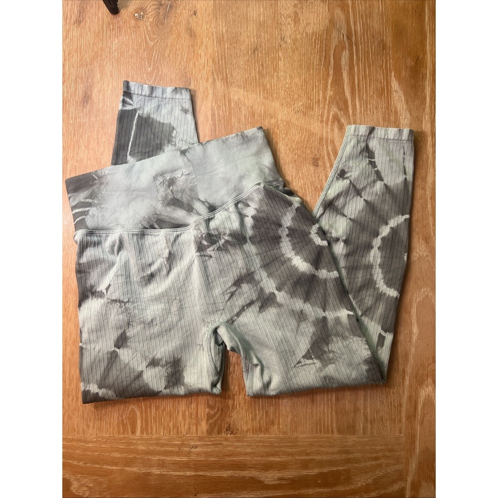 PINK ACTIVE | High Waist TIE DYE Spandex Stretch‎ 24" Inseam Tight Legging LARGE